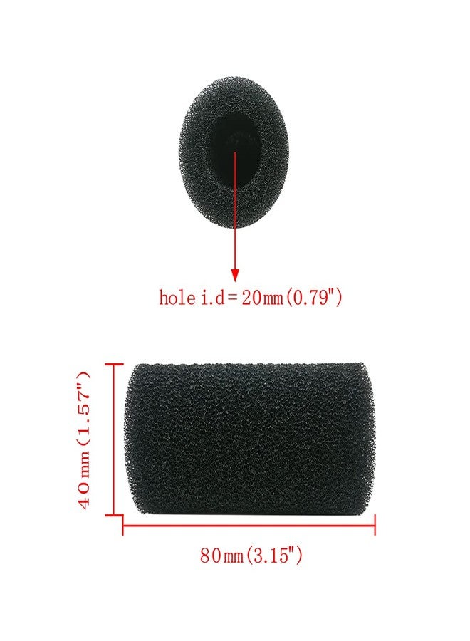 IAFVKAI 6 PCS Pre-Filter Sponge Aquarium Foam Sponge Roll Intake Filter Cover for Fish Tank Large - Image 2